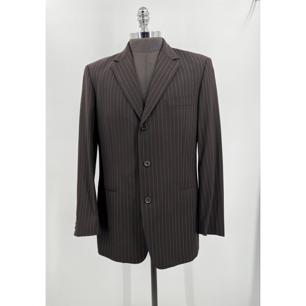 Hugo Boss Mafia‎ 30s Look Pinstripe Brown Blazer Size 42R